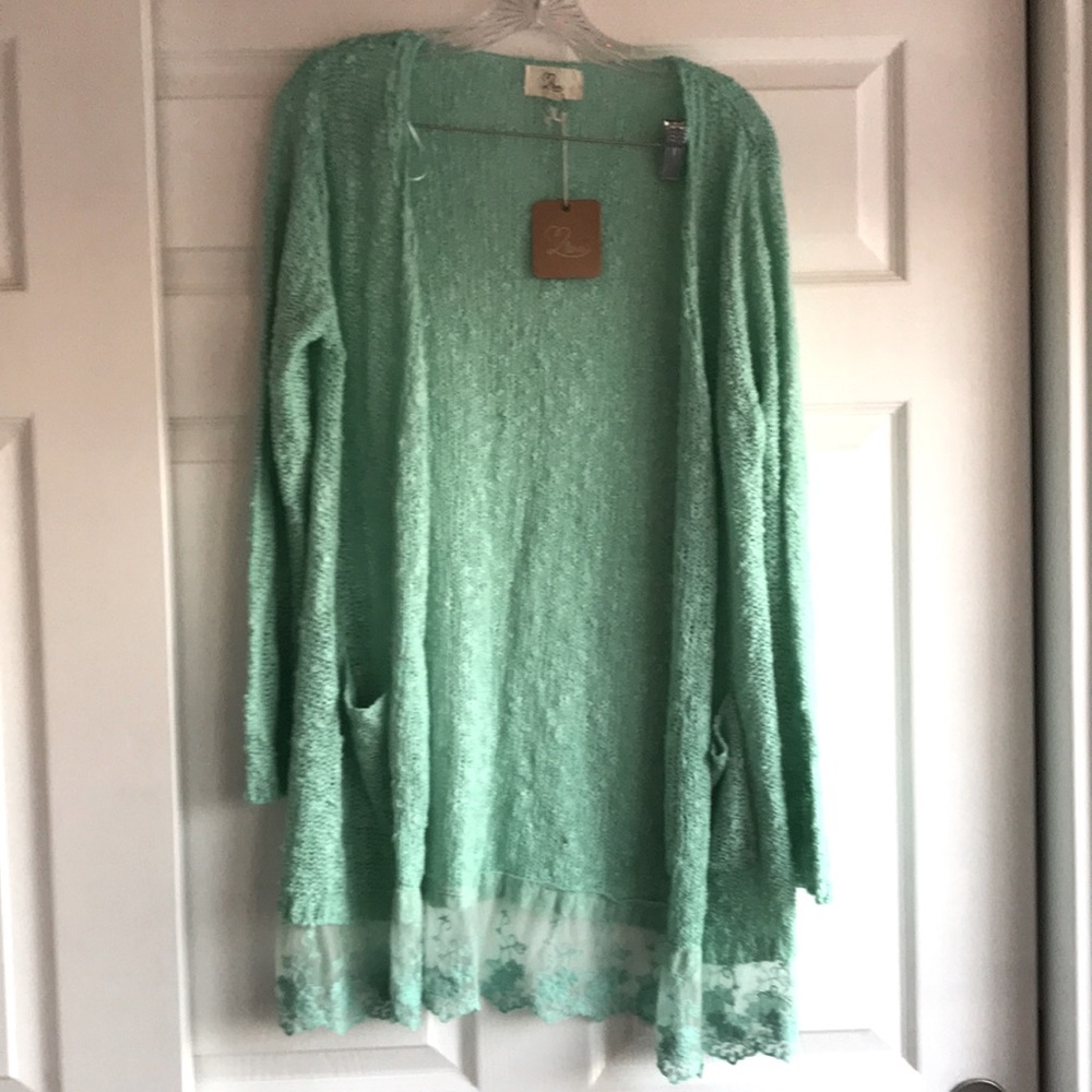 NEW Z Love Knitted Mint Sweater